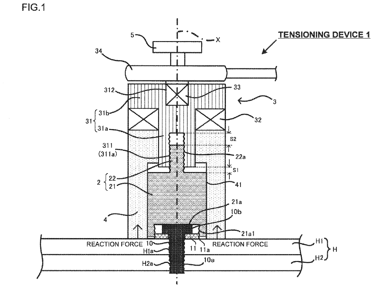 Tensioning device