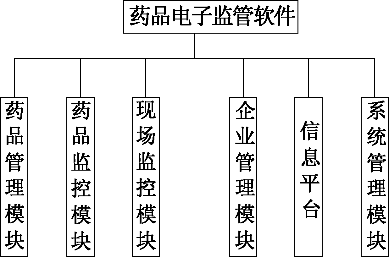 Medicine on-site electronic supervision system