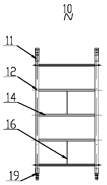 Road crossing device for power grid construction