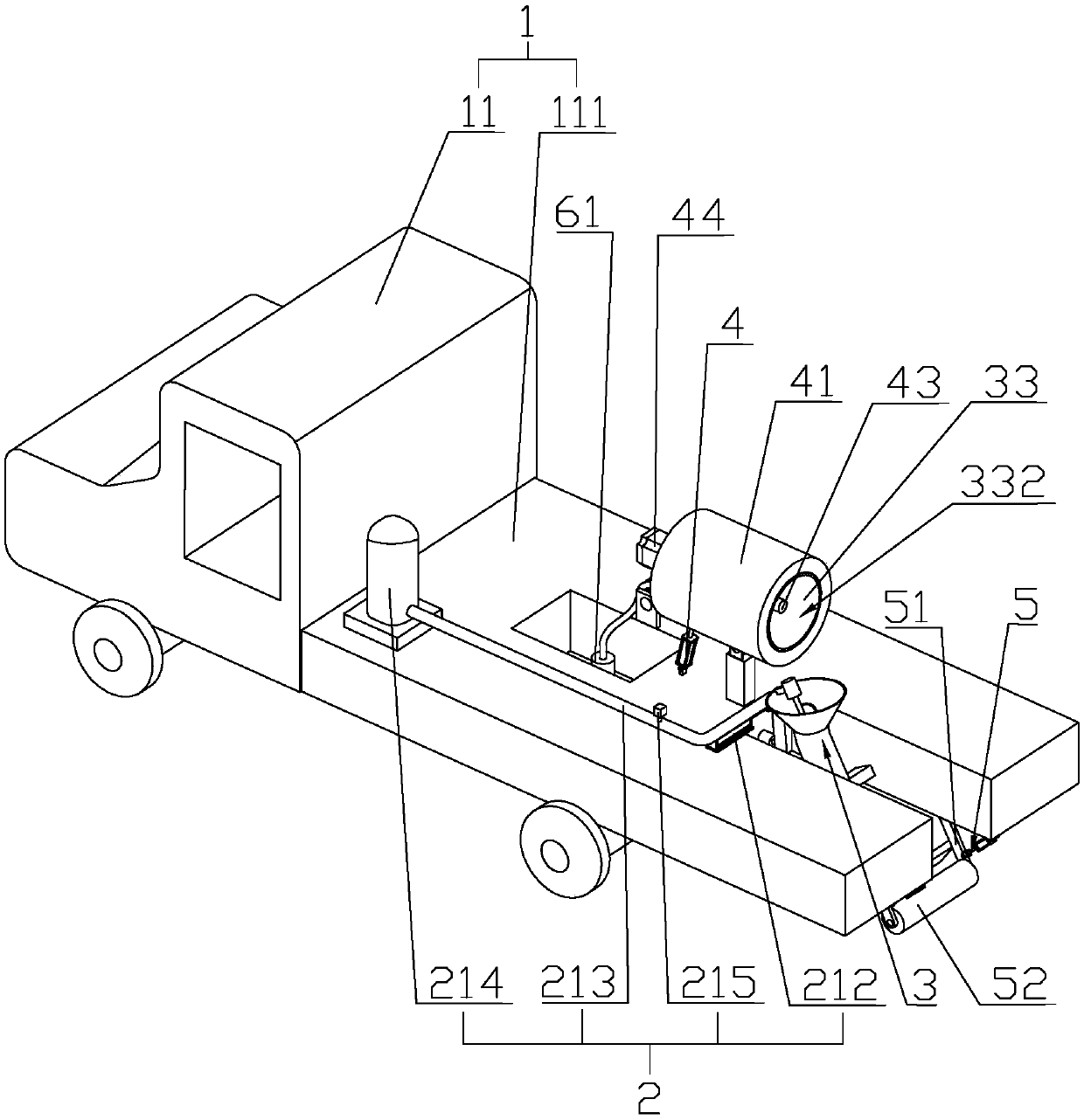 Road repair method and road repair truck