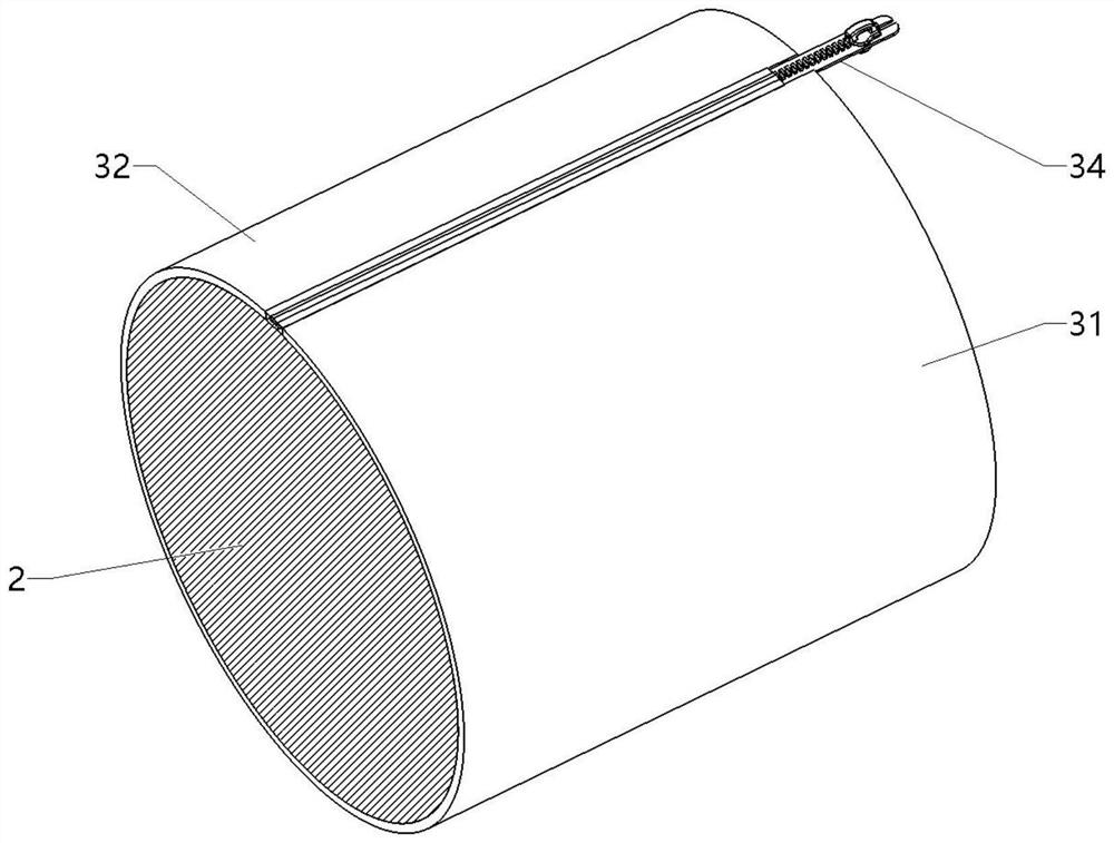 Stretcher bandage capable of avoiding wound for fixation and use method of stretcher bandage