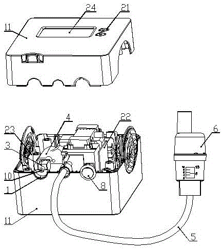 Adjustable compression-type atomizer