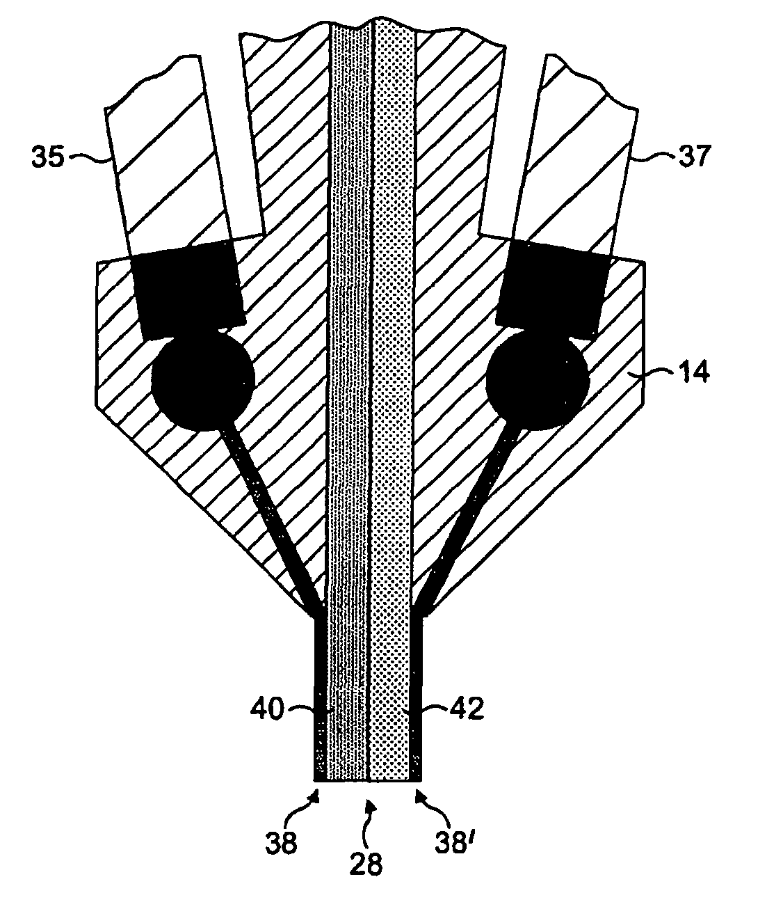 Frozen confectionery product with layered structure and apparatus for manufacturing same