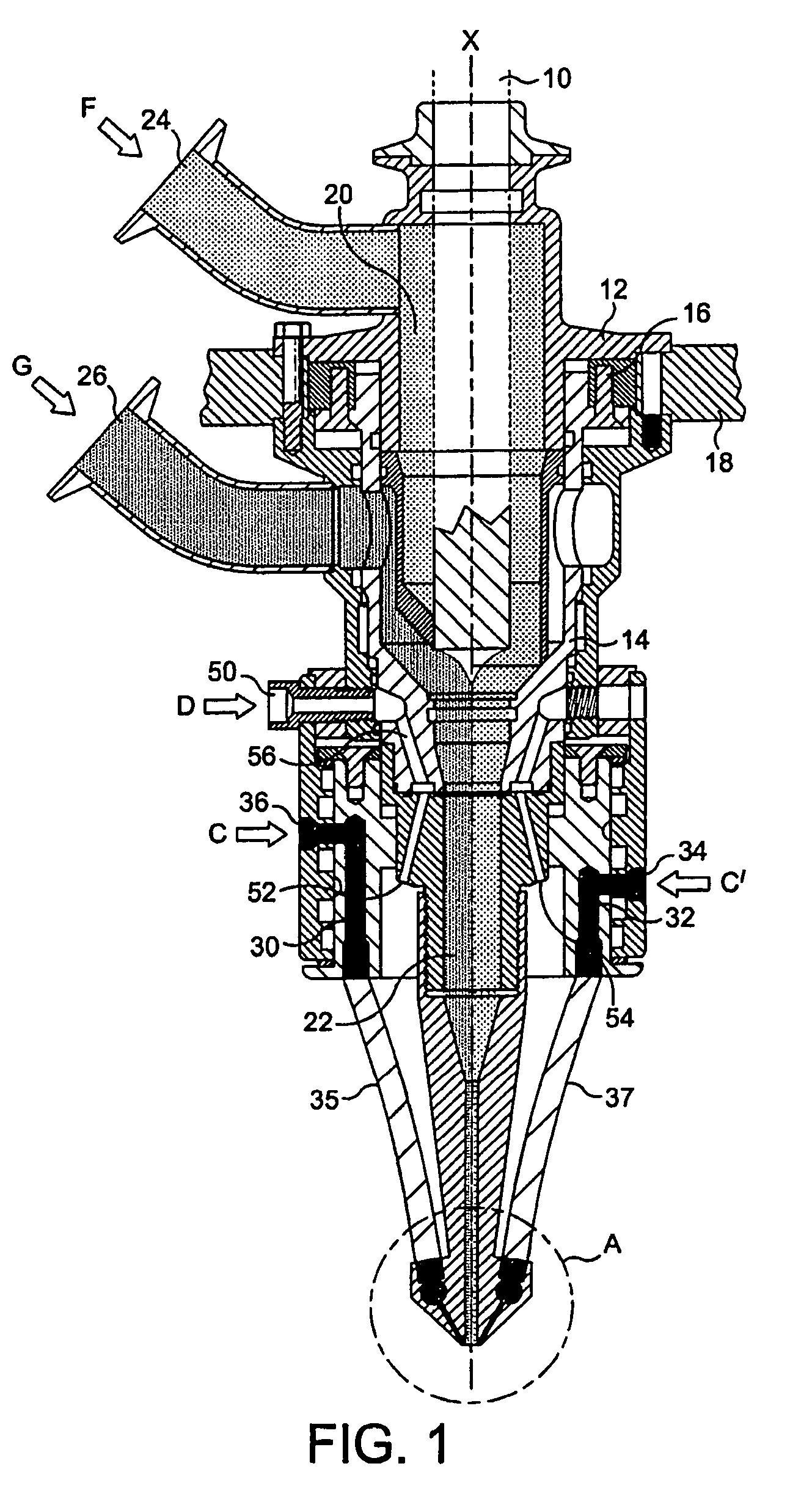 Frozen confectionery product with layered structure and apparatus for manufacturing same