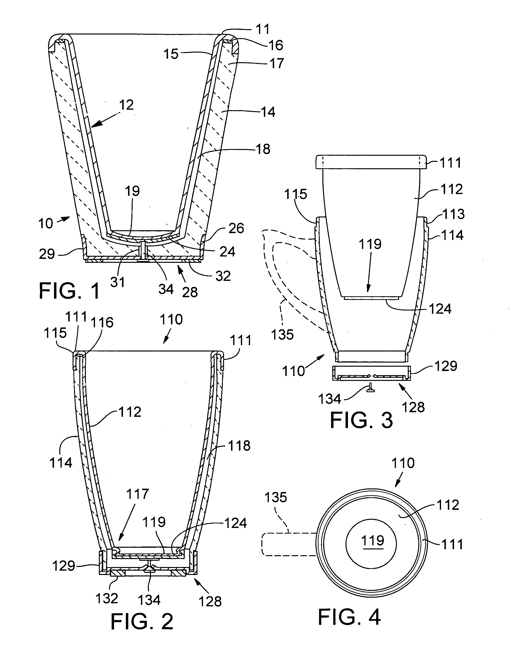 Ceramic metallic liquid holding vessel