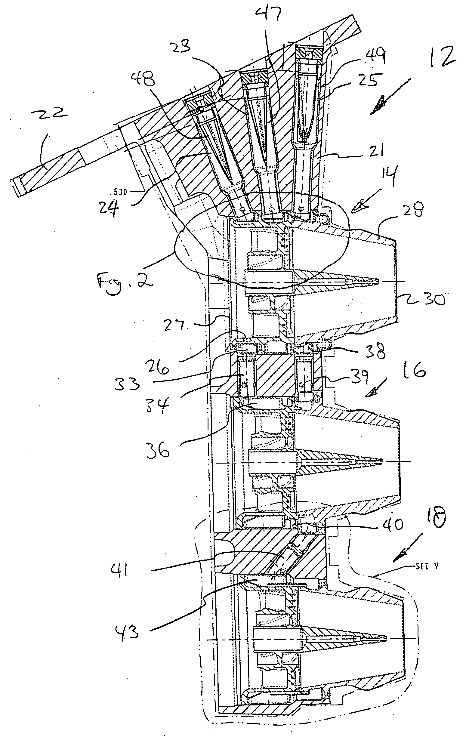 Nozzle assembly with fuel tube deflector