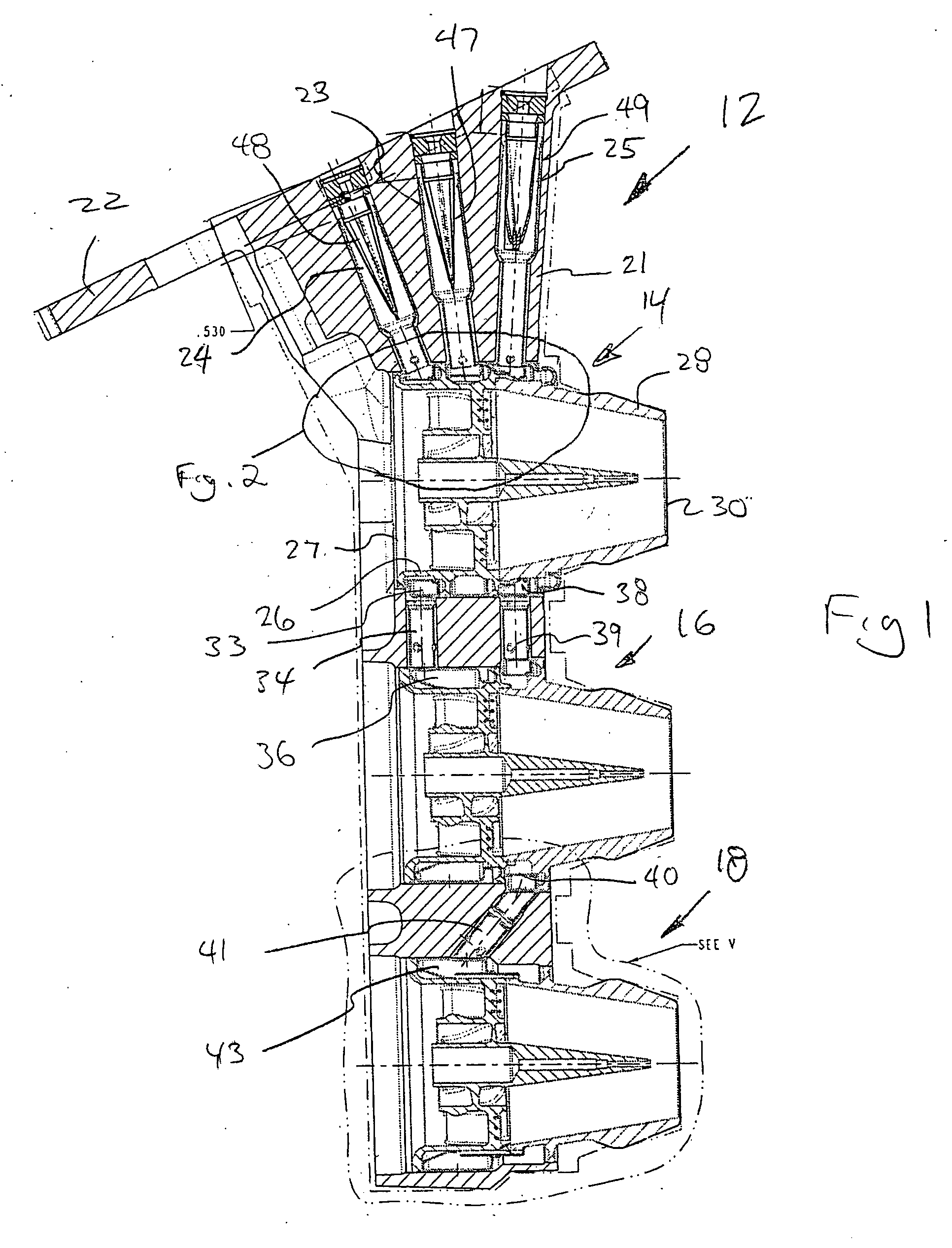 Nozzle assembly with fuel tube deflector