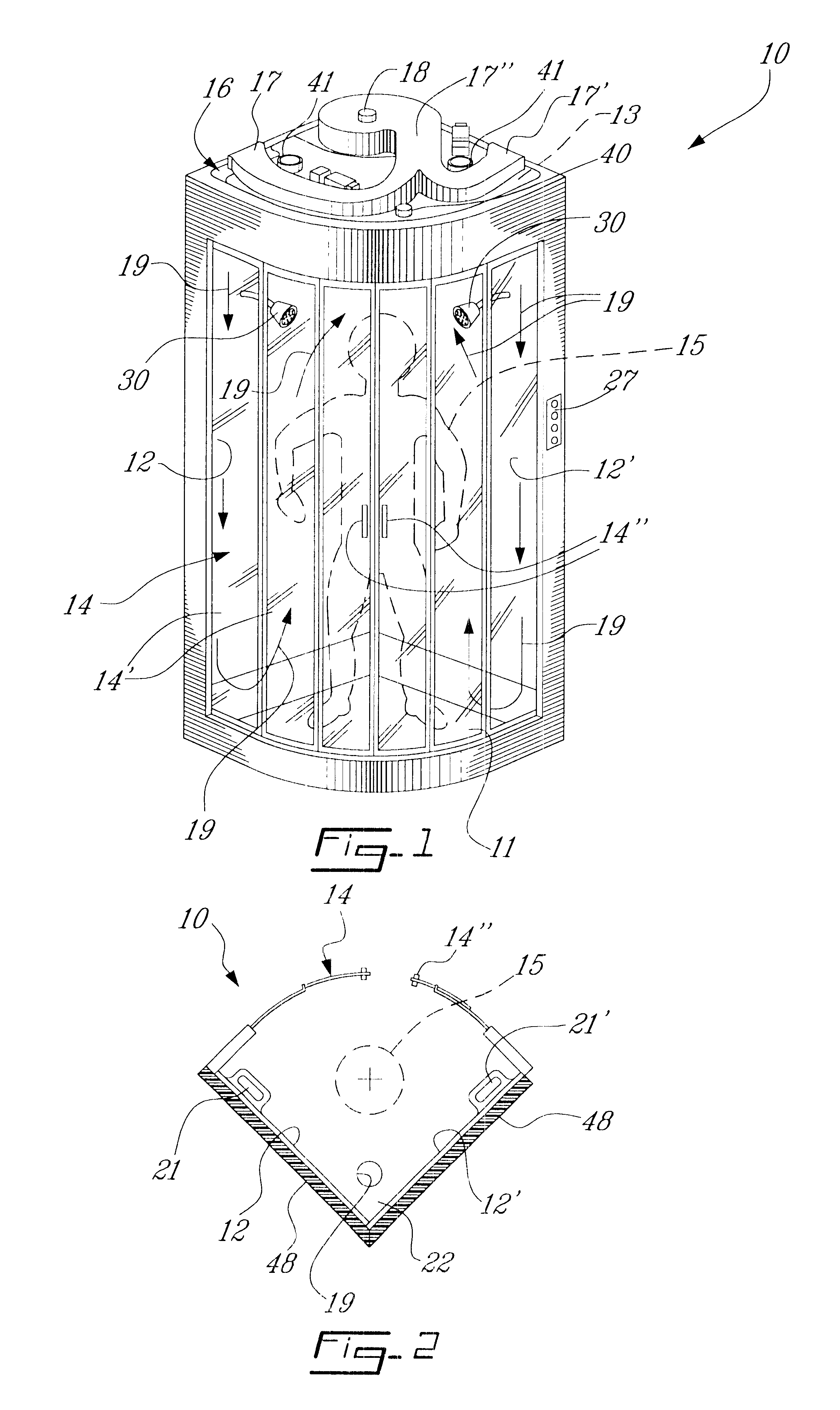 Therapeutic shower enclosure