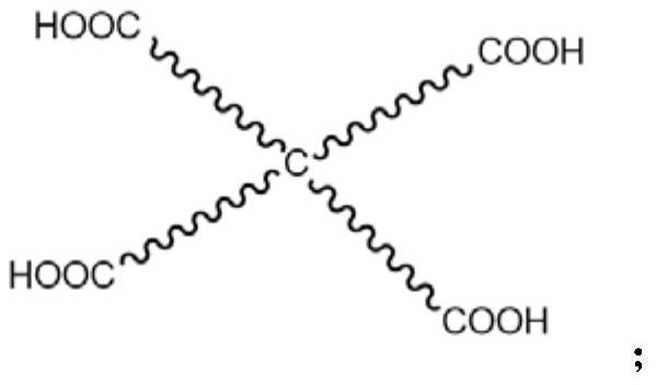 Cross-section fiber containing metal-modified cross-shaped ester compound and preparation method thereof