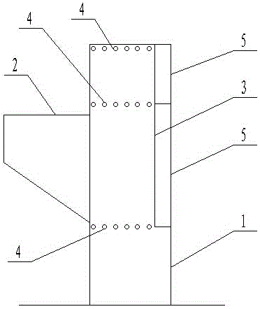 Corbel column concrete construction method