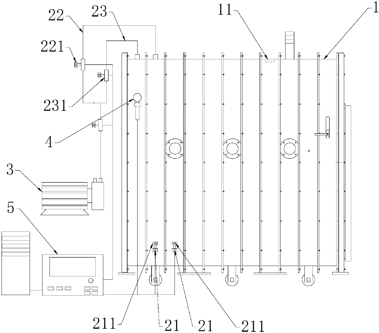 Vacuum pressure control method for low-pressure cabin