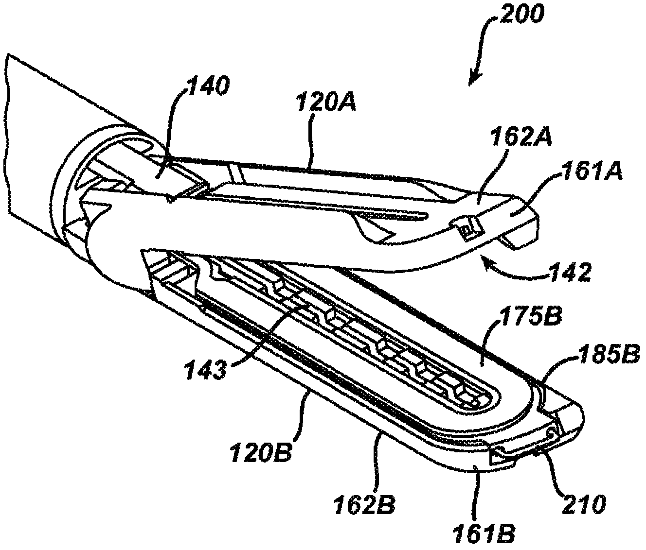 Electrosurgical instrument jaw structure with cutting tip