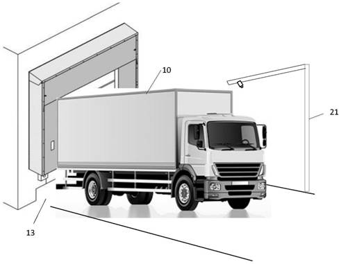 Deep learning-based van door state recognition device and system