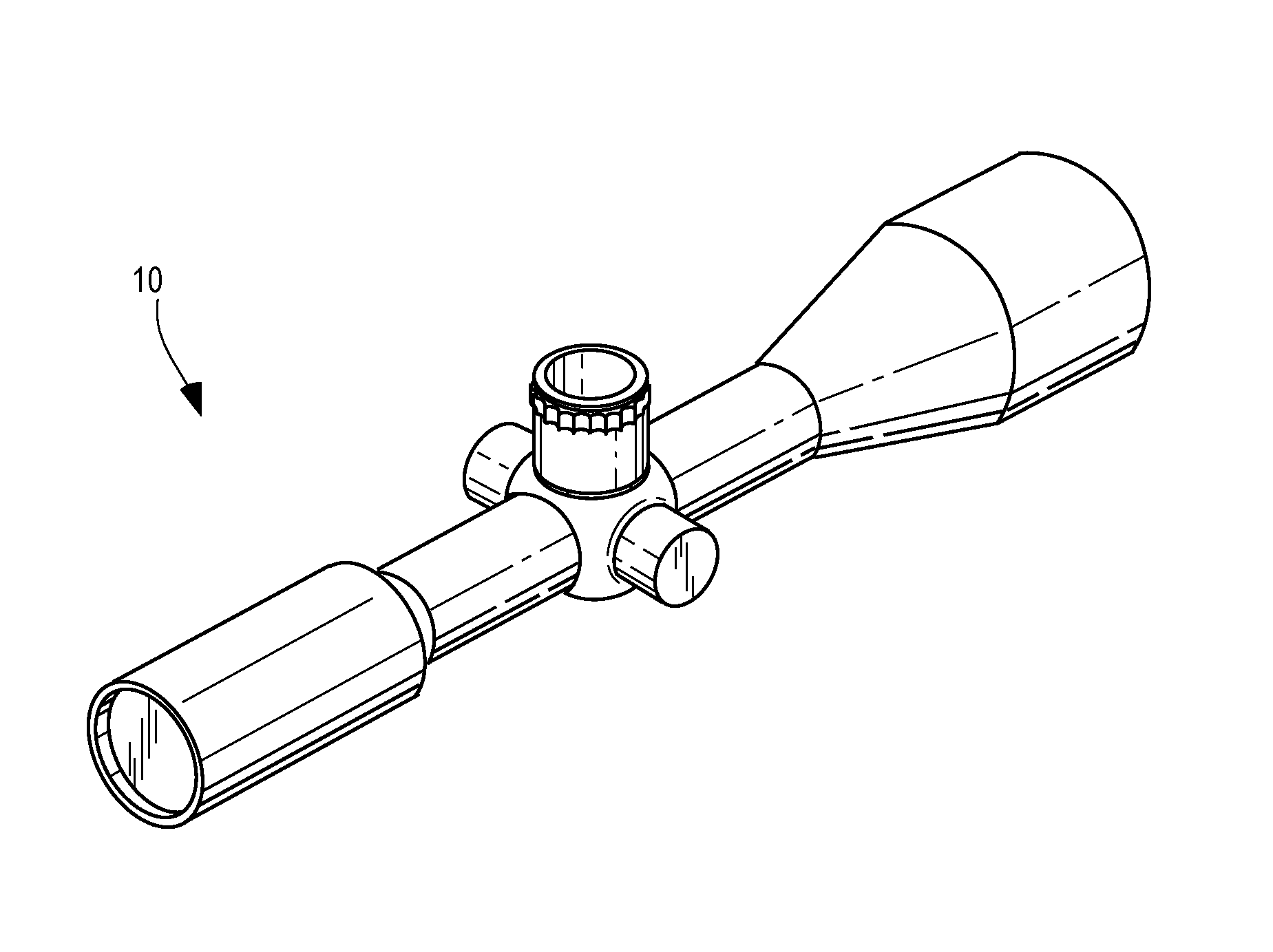 Long range archery scope