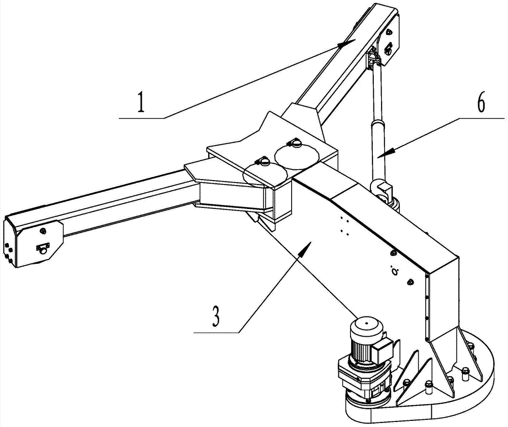 A swinging claw arm head