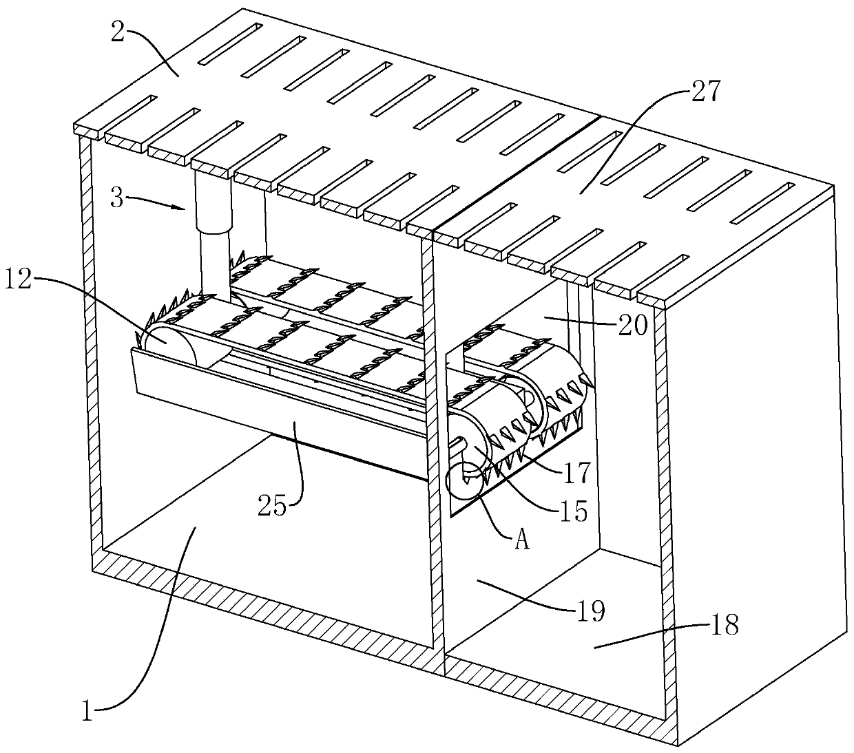 A municipal water supply and drainage structure with anti-clogging function