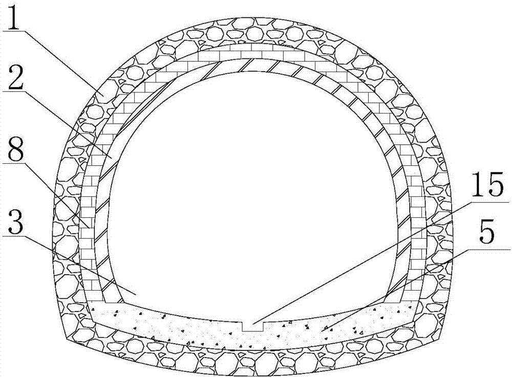 Double-curved arch supporting structure used for underground engineering and construction method