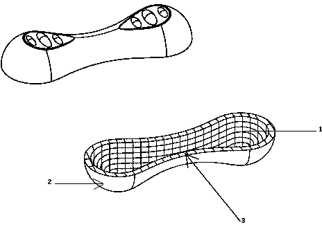 Cavity type plastic toy with adhering lining and manufacturing technology thereof