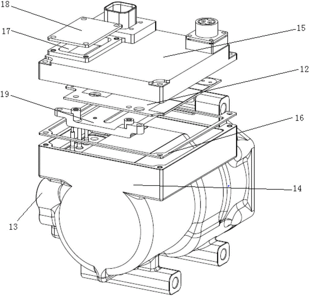 Compressor controller installing structure and electric vehicle