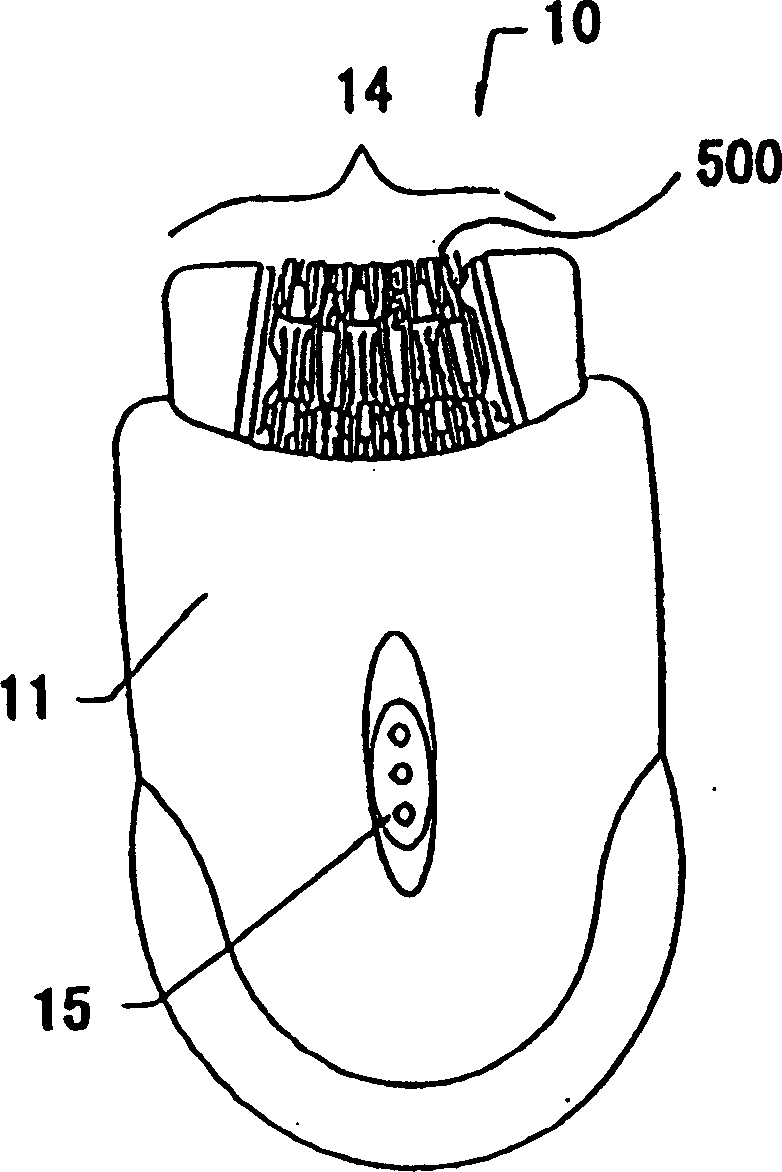 Hair removal device with disc, vibration and lighting assembles