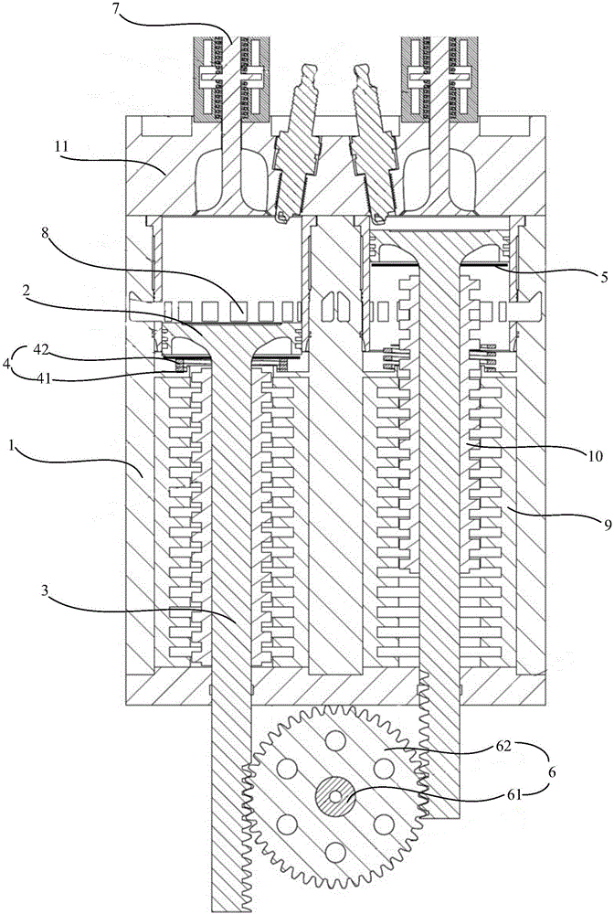 Free piston type internal combustion engine and internal combustion engine generator