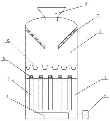 Grain drying device