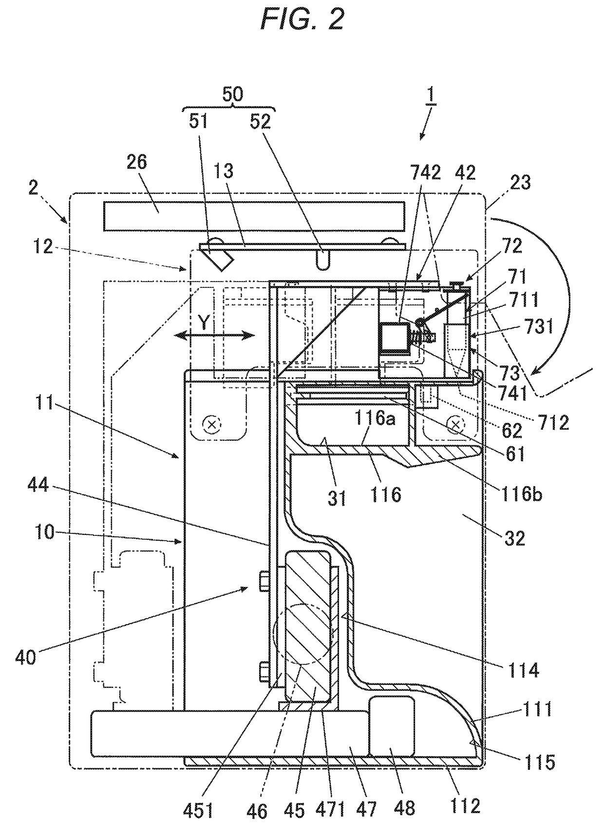 Drawing device and method for detecting shape of nail in the same