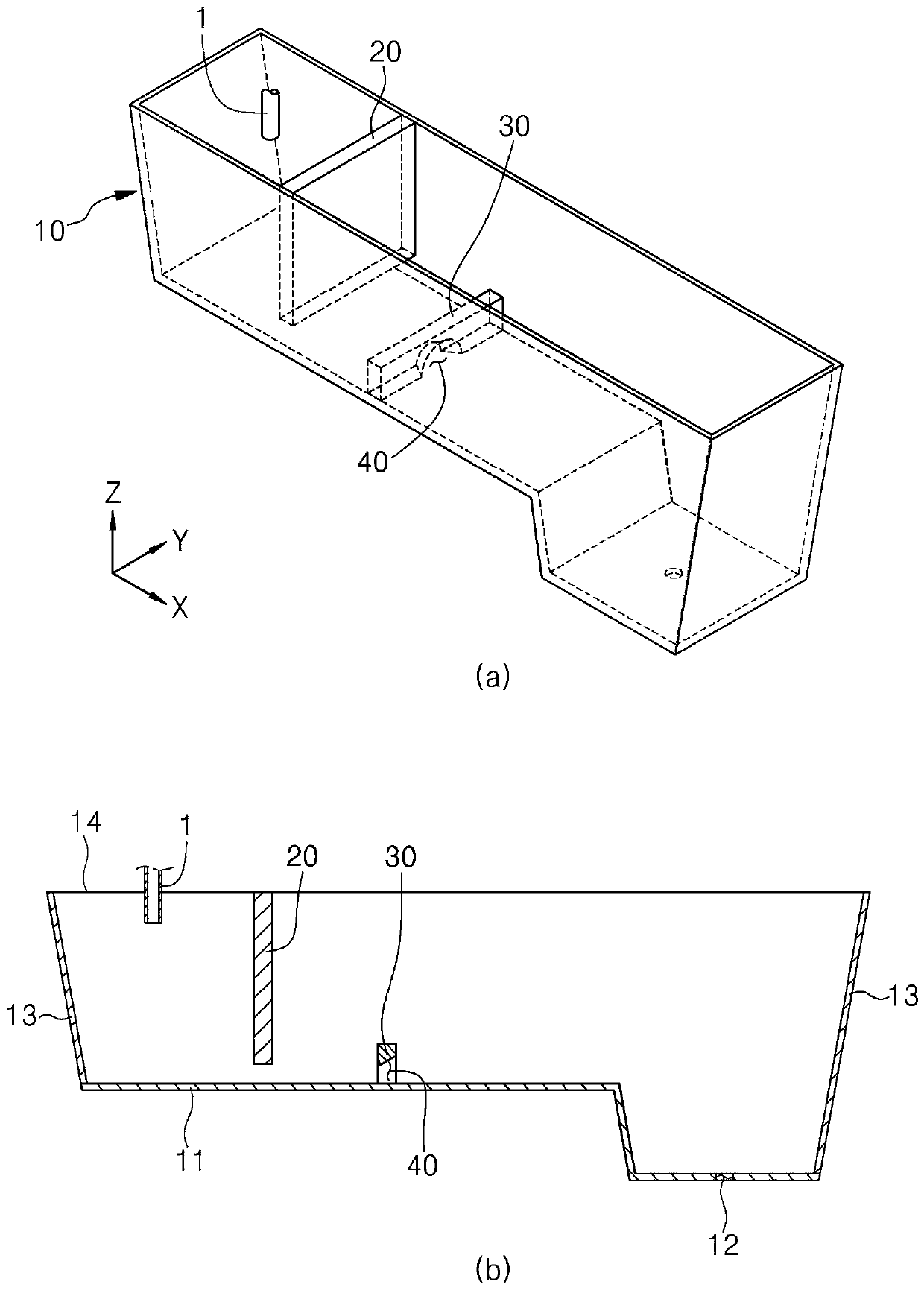 Processing apparatus for molten materials