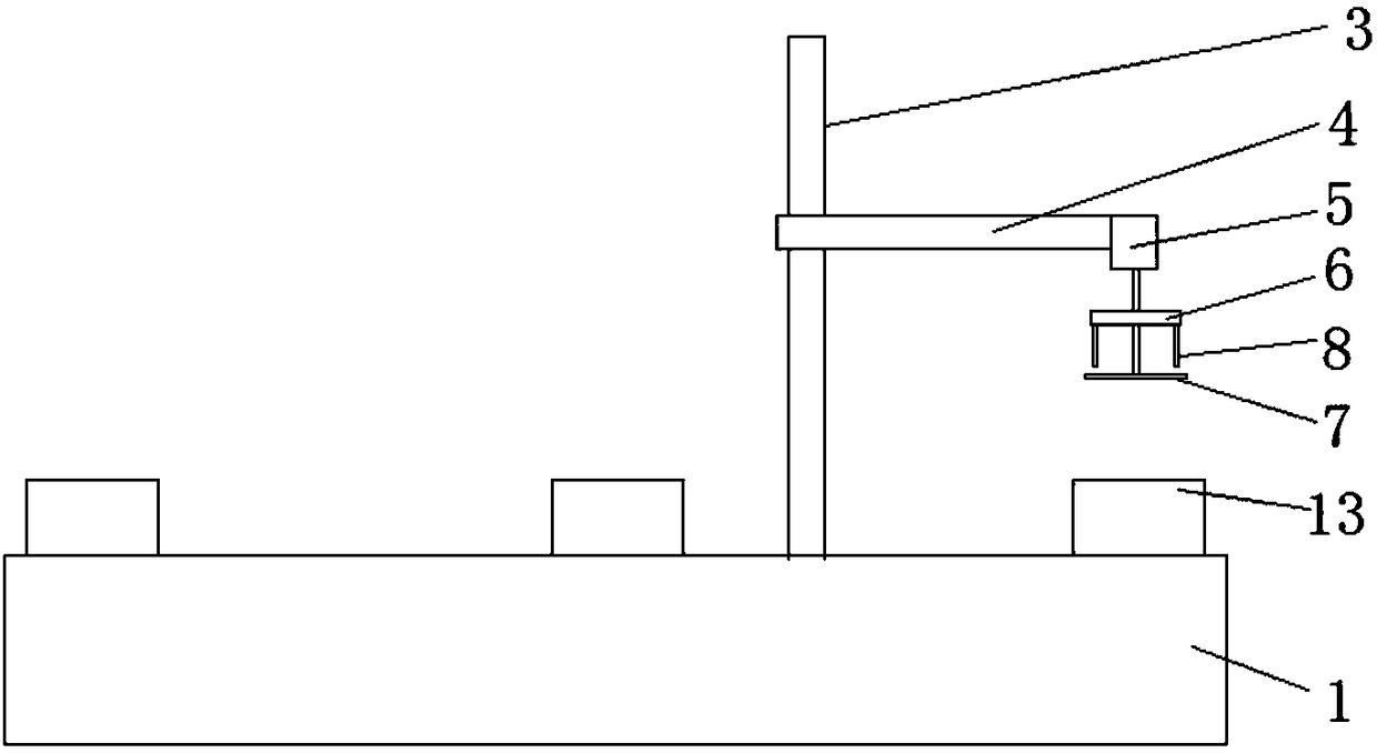 Miniature automatic wire detaching device for motor