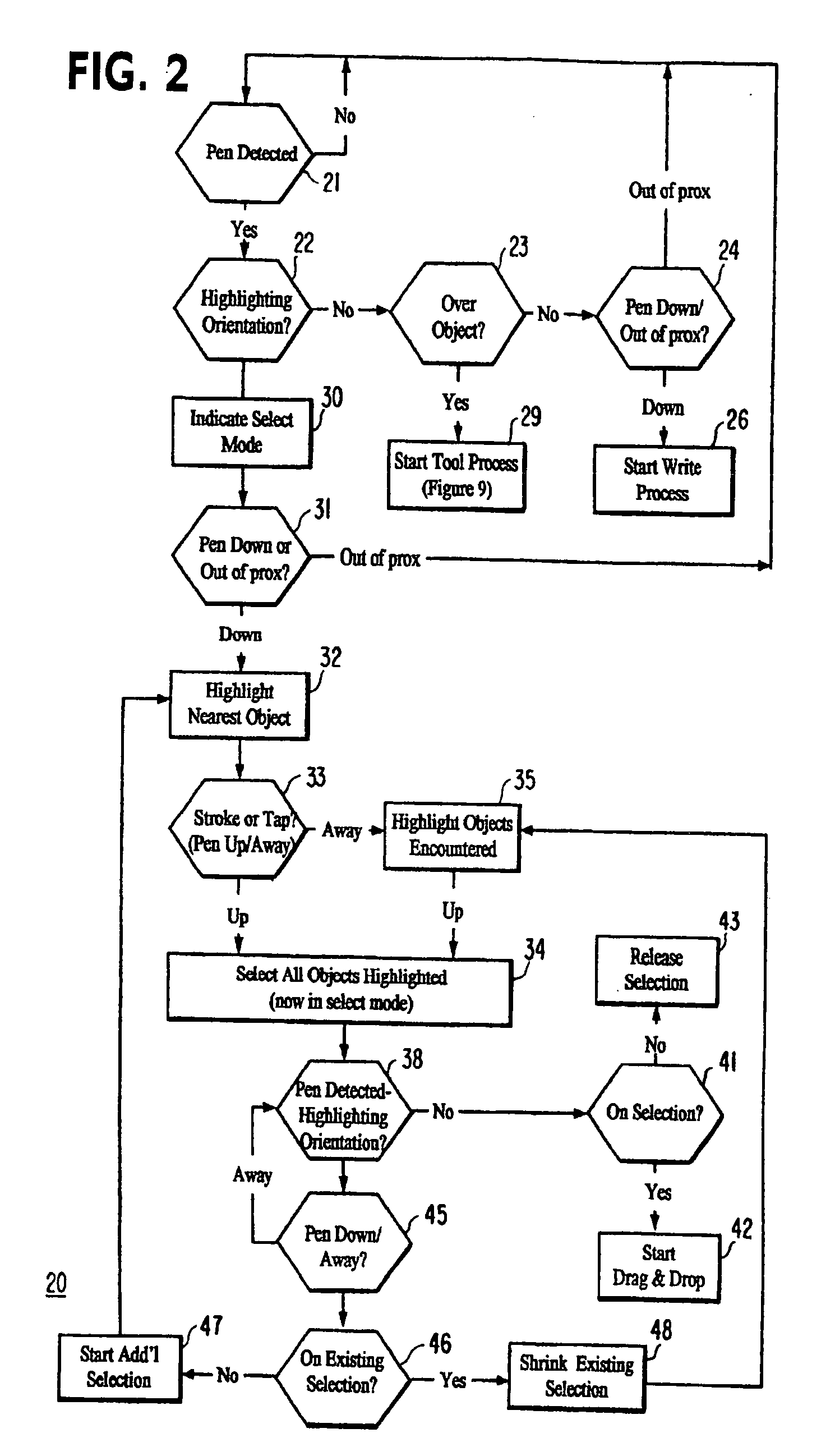 Pen-based interface for a notepad computer