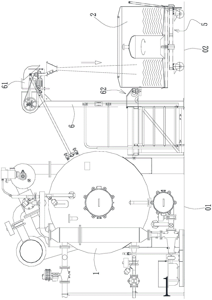 Fully-automatic dyeing and dehydrating system of fabric