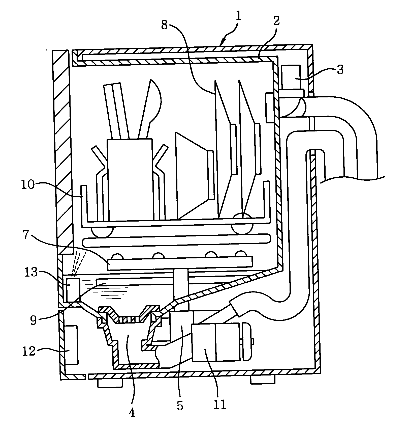 Mist generating device, and dishwasher and washing machine using same