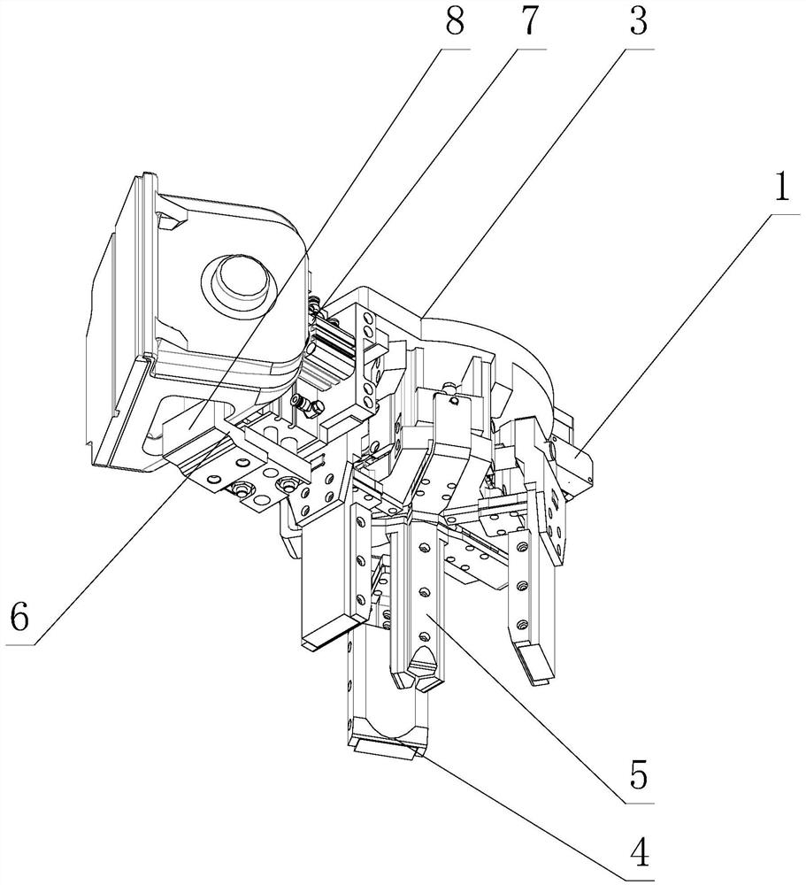 Bogie bolster spring and wedge disassembly detection robot system