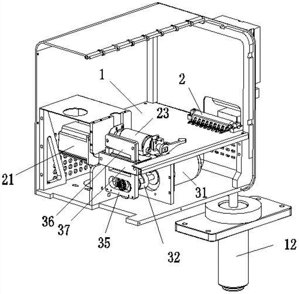 Cutting mechanism of magic tape cutting machine