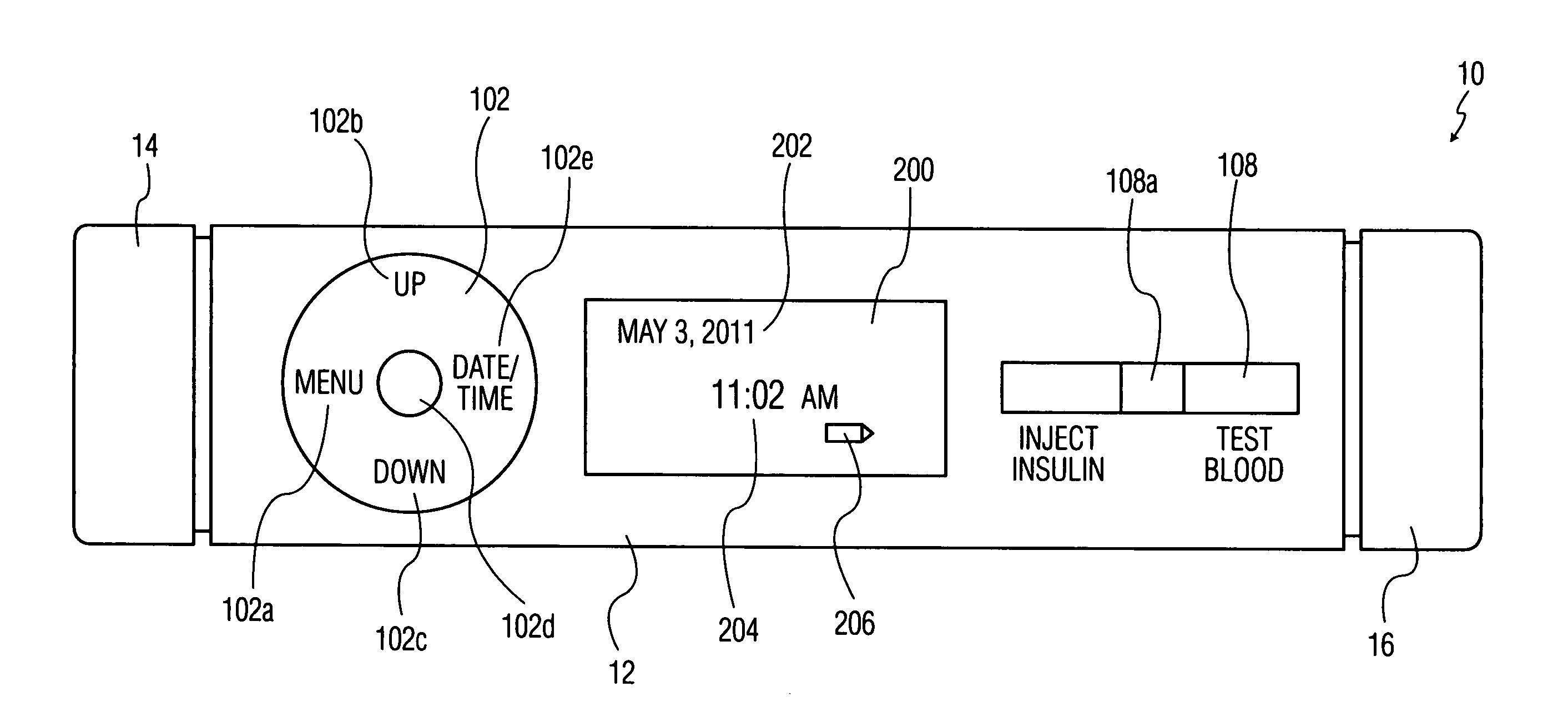 Integrated glucose monitor and insulin injection pen with automatic emergency notification