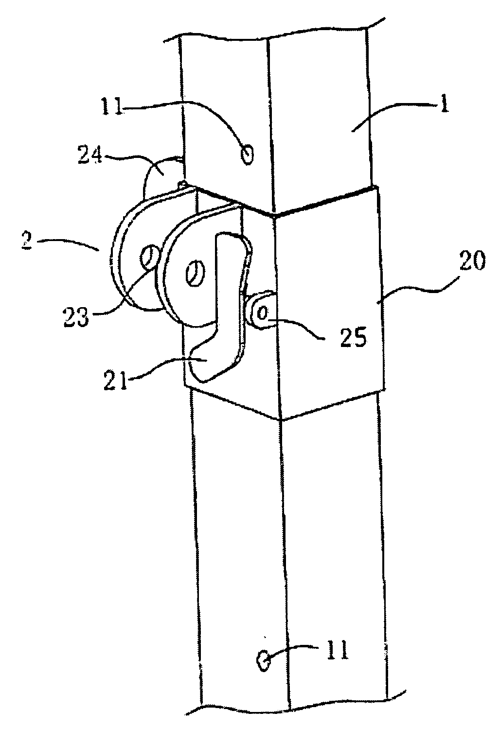 Height adjustment structure for a canopy