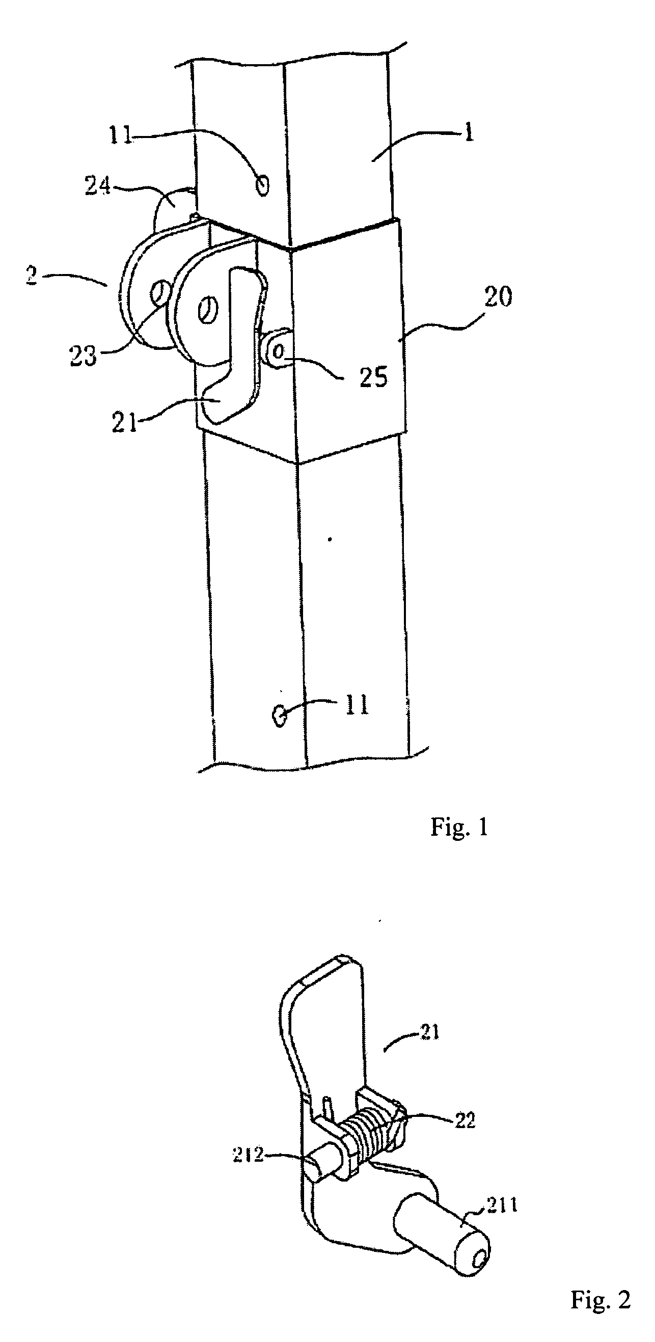 Height adjustment structure for a canopy