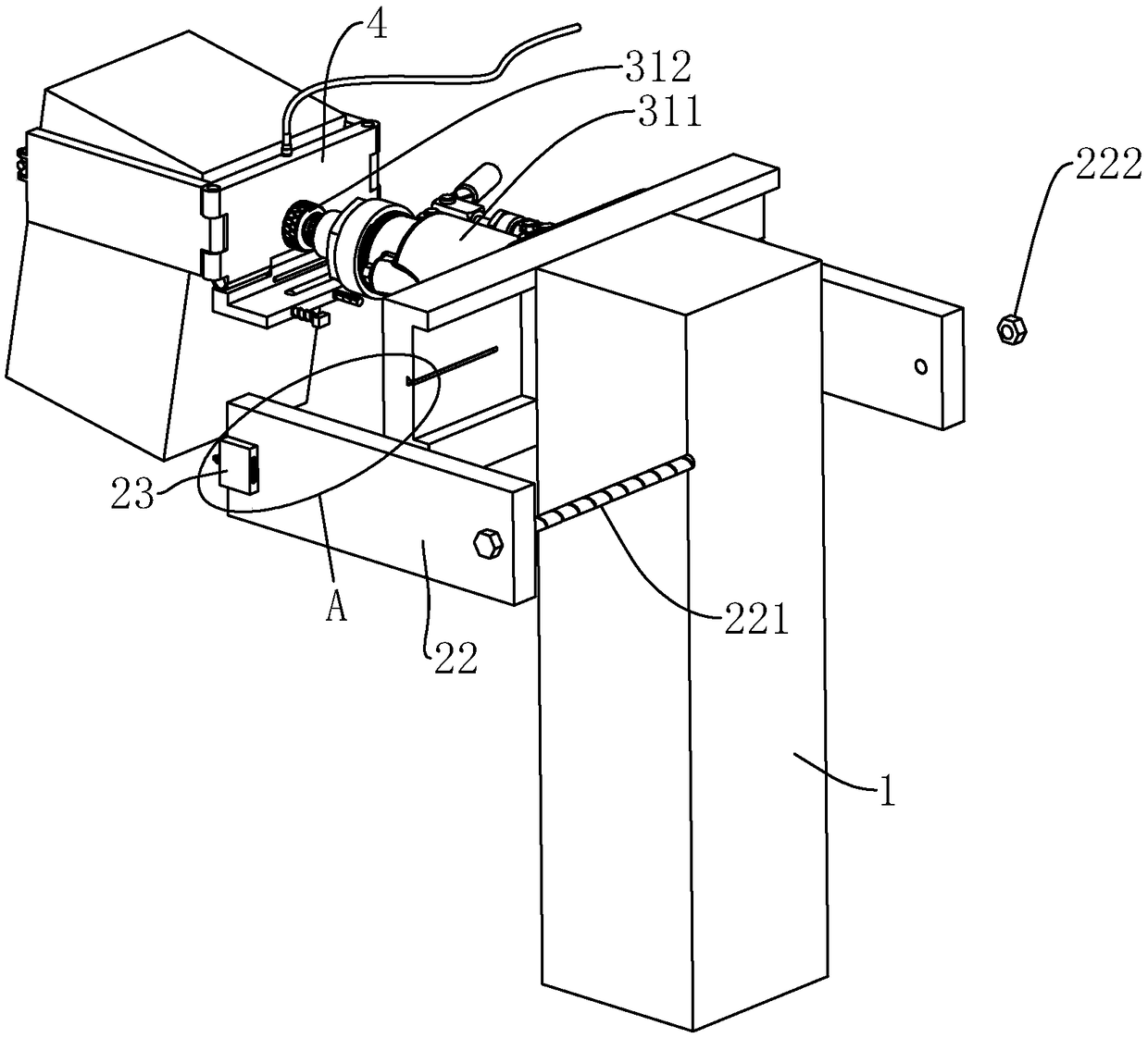 Rectifying and repair structure for inclined pile foundation