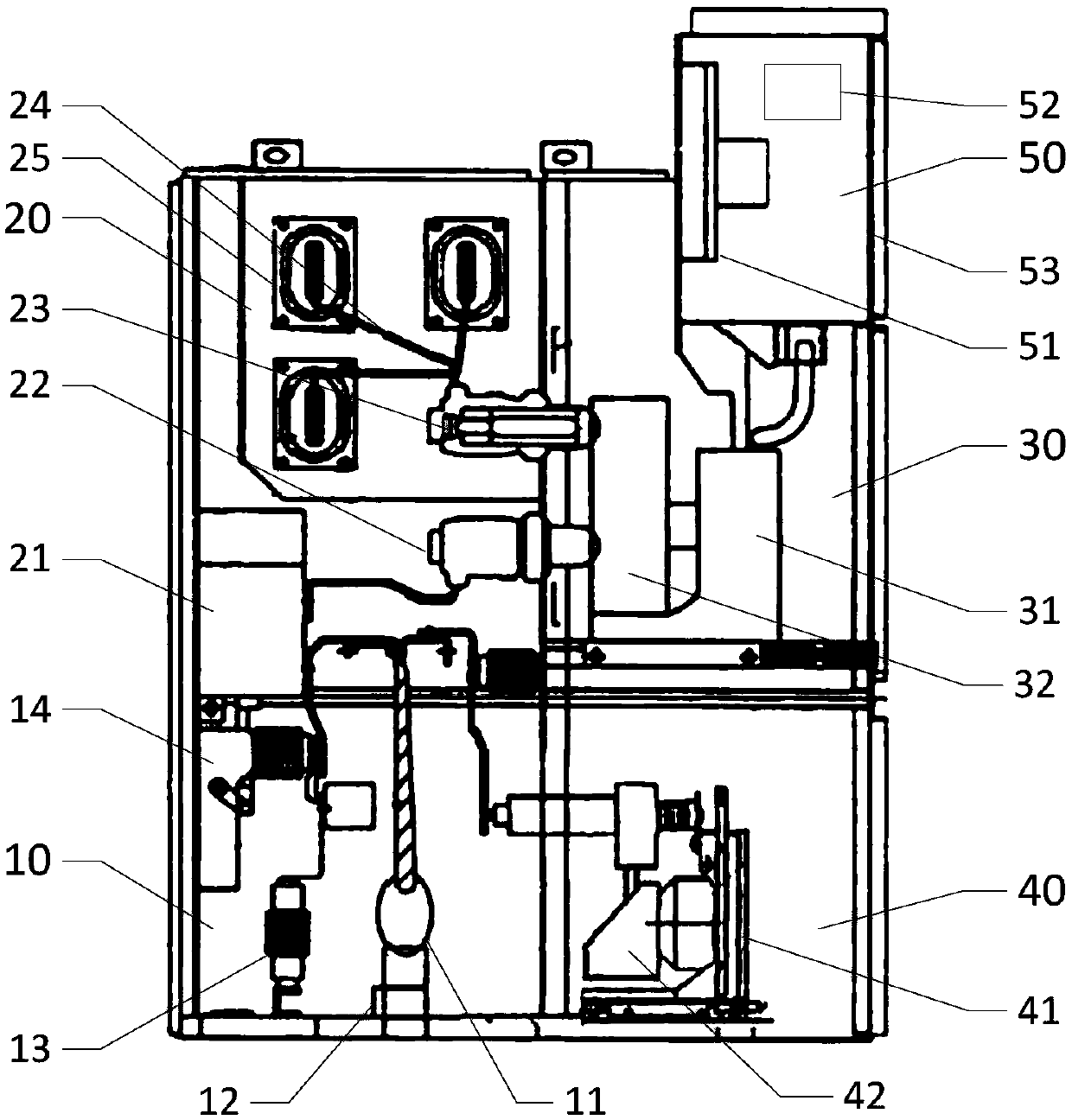 Power switch cabinet