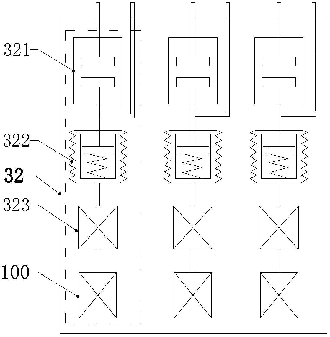 Power switch cabinet