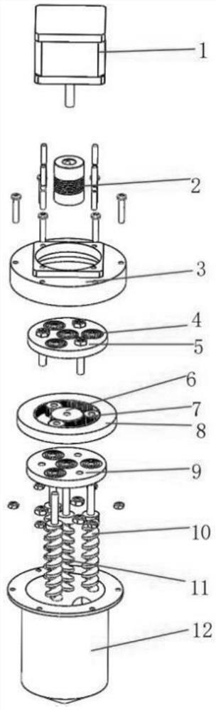 Planetary mixed extrusion molding device