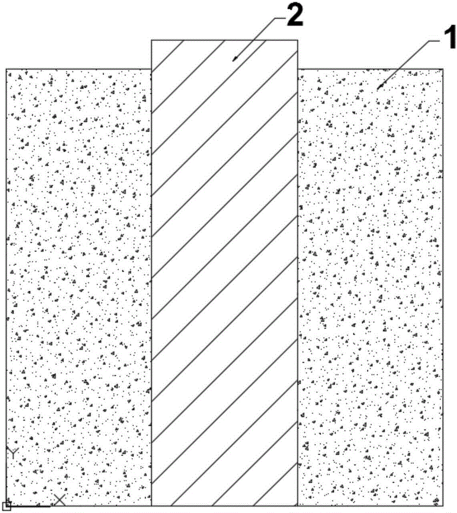 Testing method for testing shearing constitutive relation of rock-concrete interface