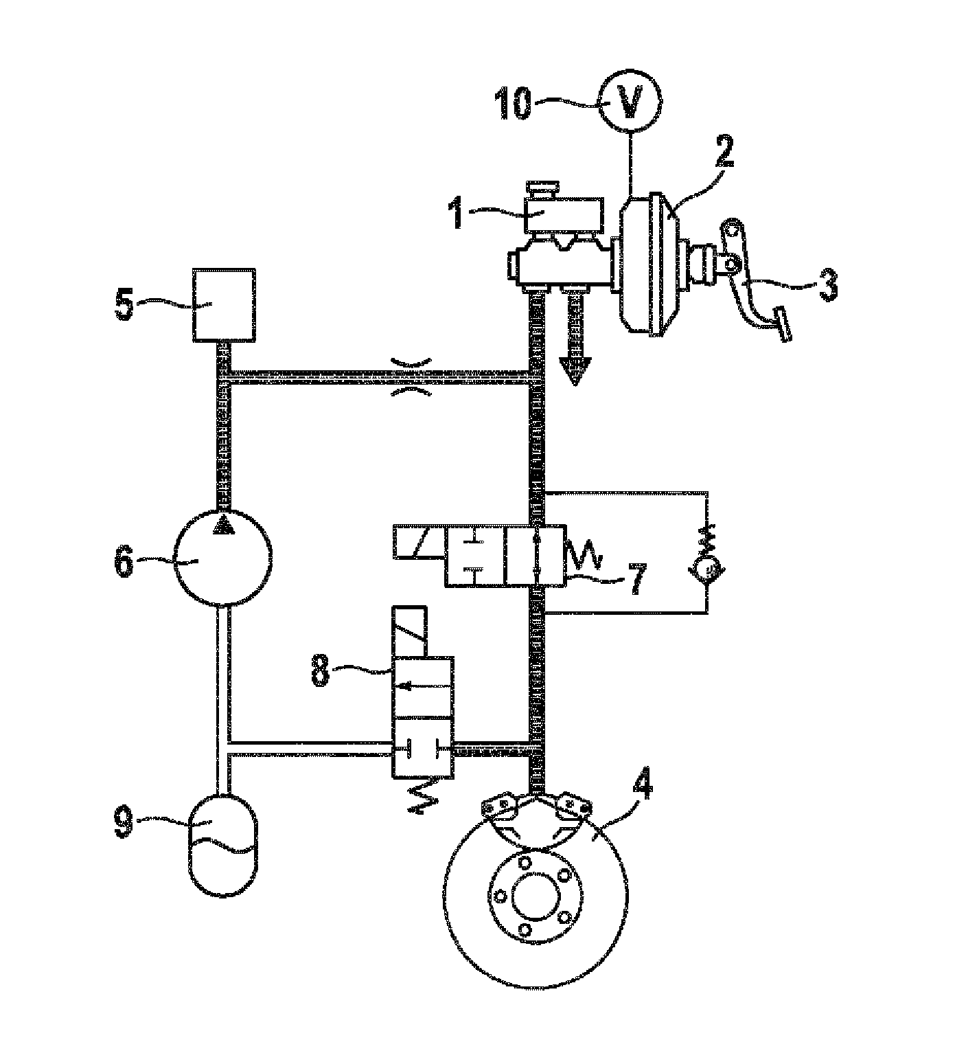 Braking system and method for braking a vehicle in the event of abrupt changes of the friction coefficient