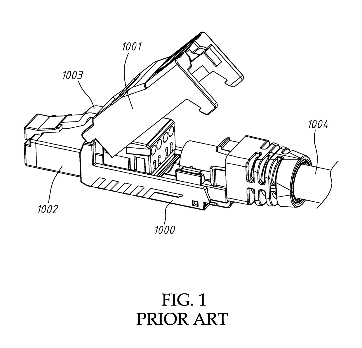 Auto-positioning structure for upper cover of network plug