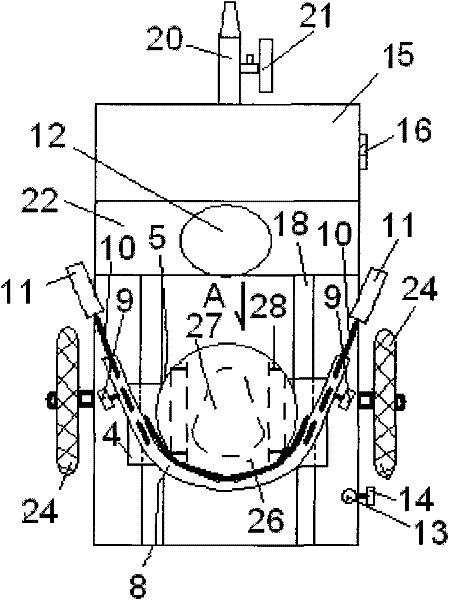 Multifunctional cart for high paraplegia patients to relive bowels conveniently