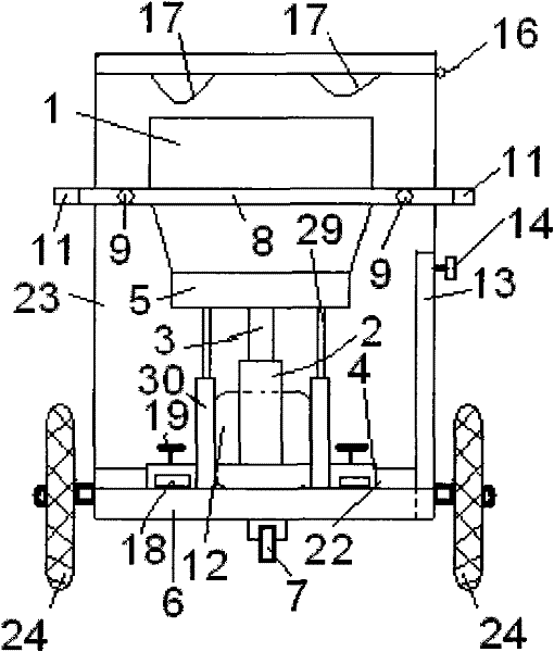 Multifunctional cart for high paraplegia patients to relive bowels conveniently