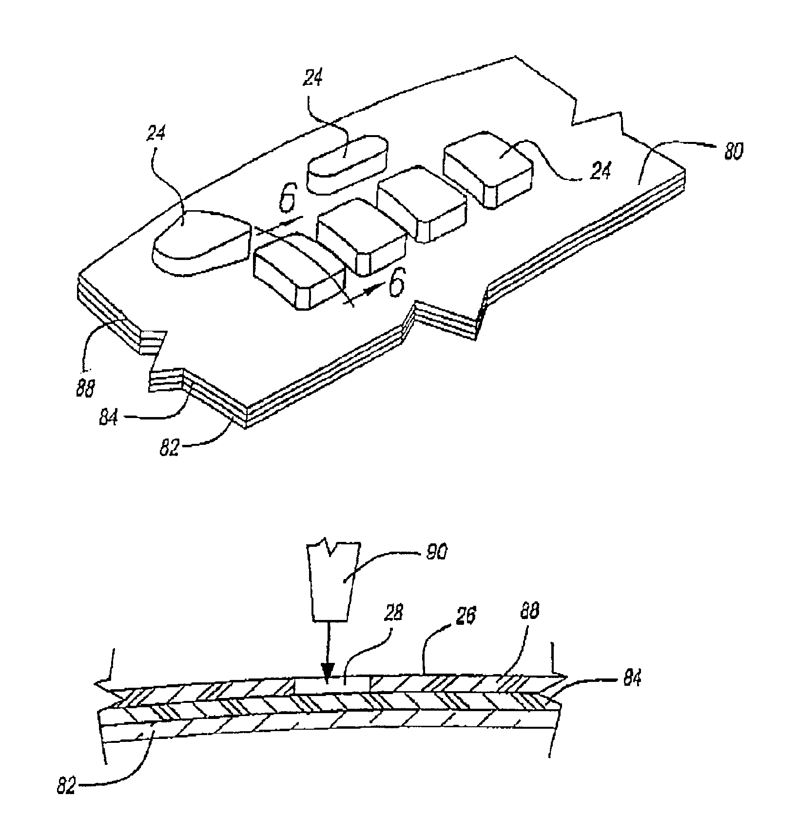 Method of forming a component for a control panel