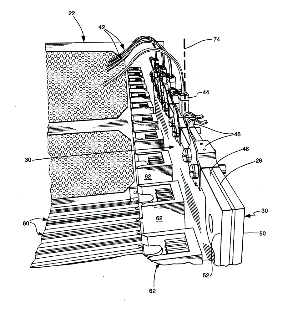 Optical backplane rack assembly with external optical connectors