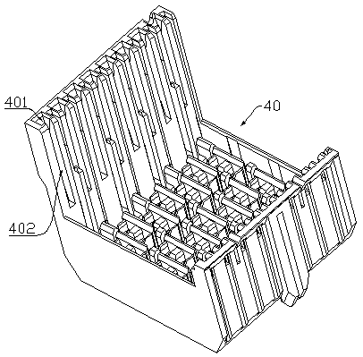 Module structure for high-speed connector and high-speed connector