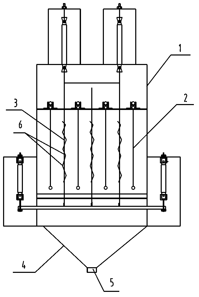 Flexible anode wet dust collector with hard grid layer